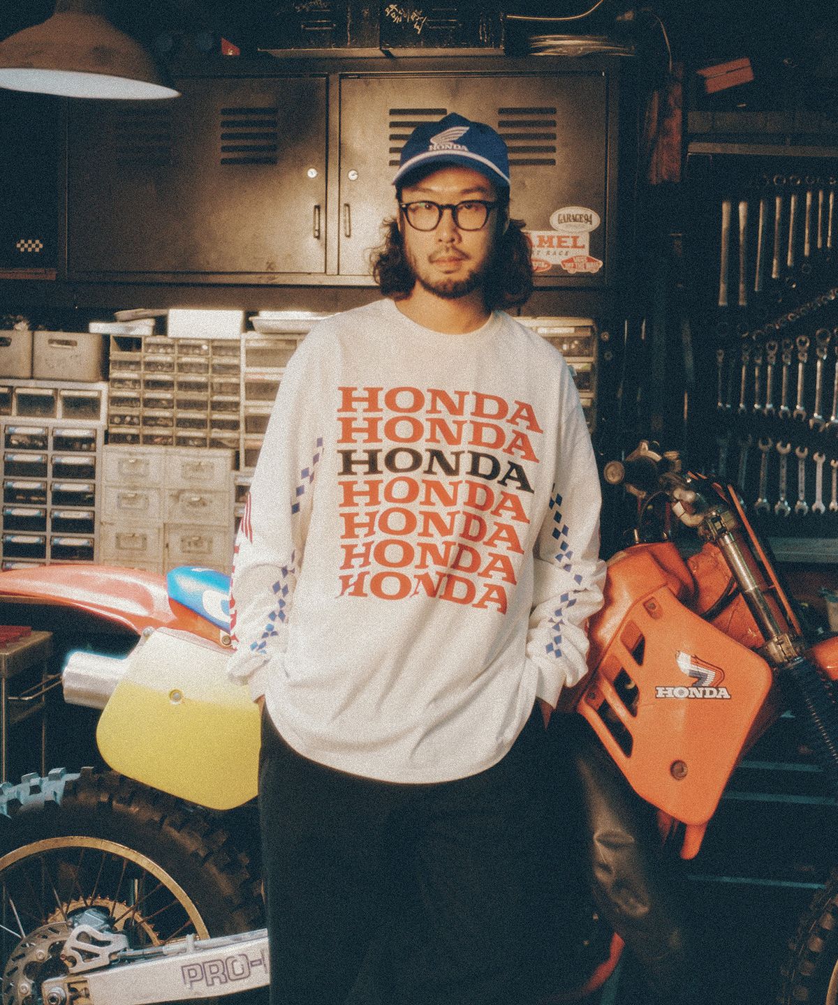 핍스 모터사이클(PHYPS MOTORCYCLE) Honda VTG Trucker Cap_Blue