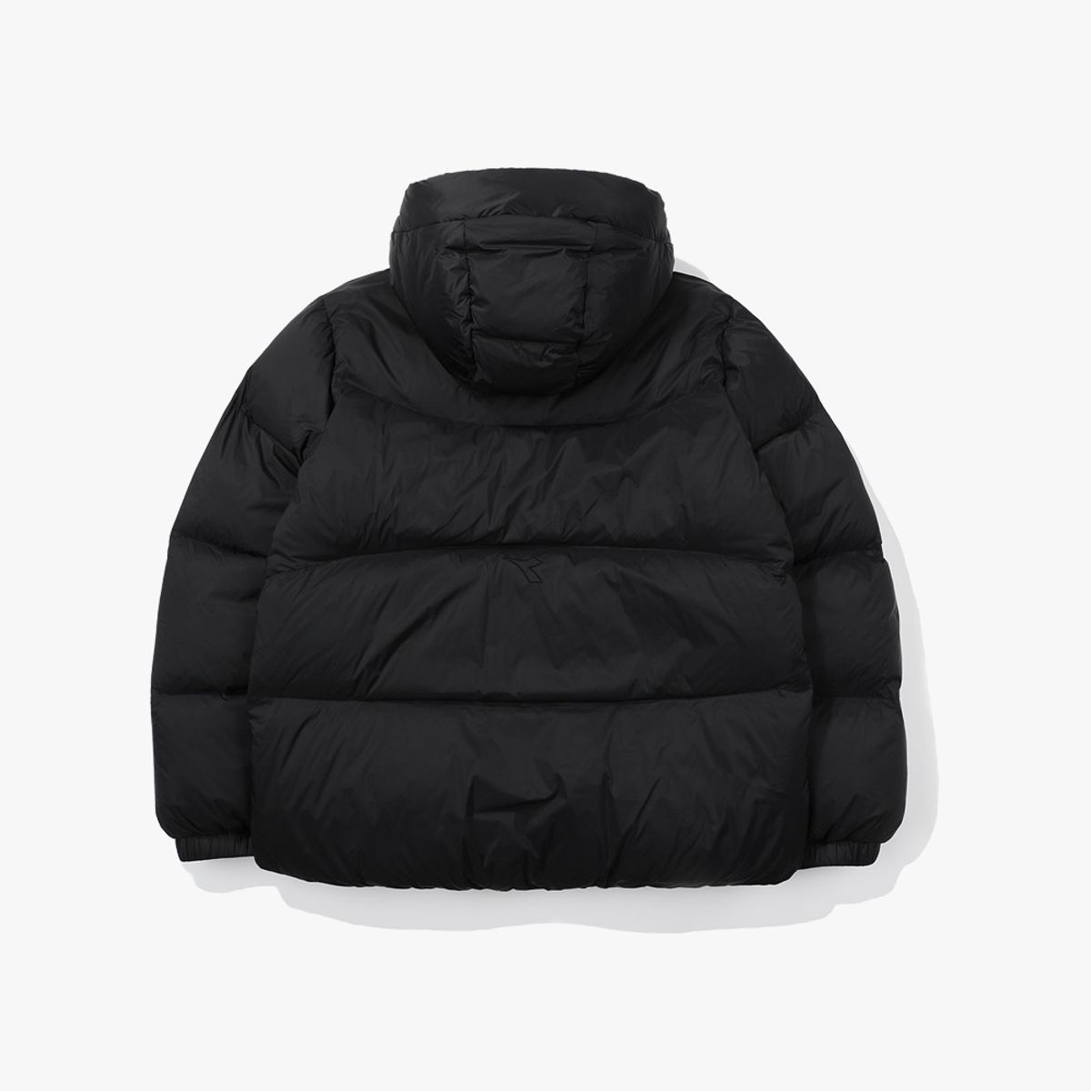 디아도라(diadora) 베라피우마 후드 푸퍼 패딩 자켓 BLACK