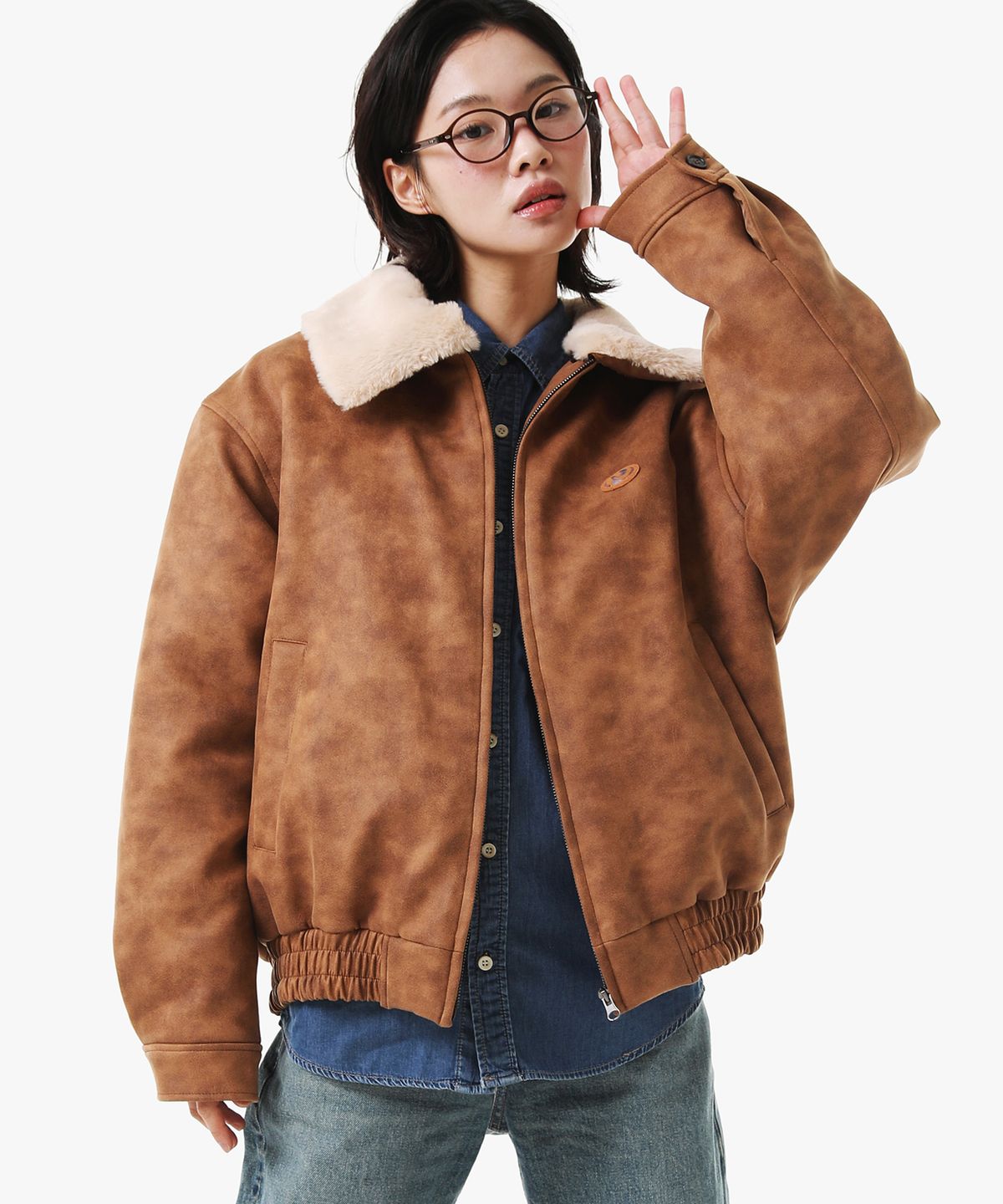 피스메이커(PIECE MAKER) [2TYPE] SUEDE MUSTANG PADDED BLOUSON (3COLORS)