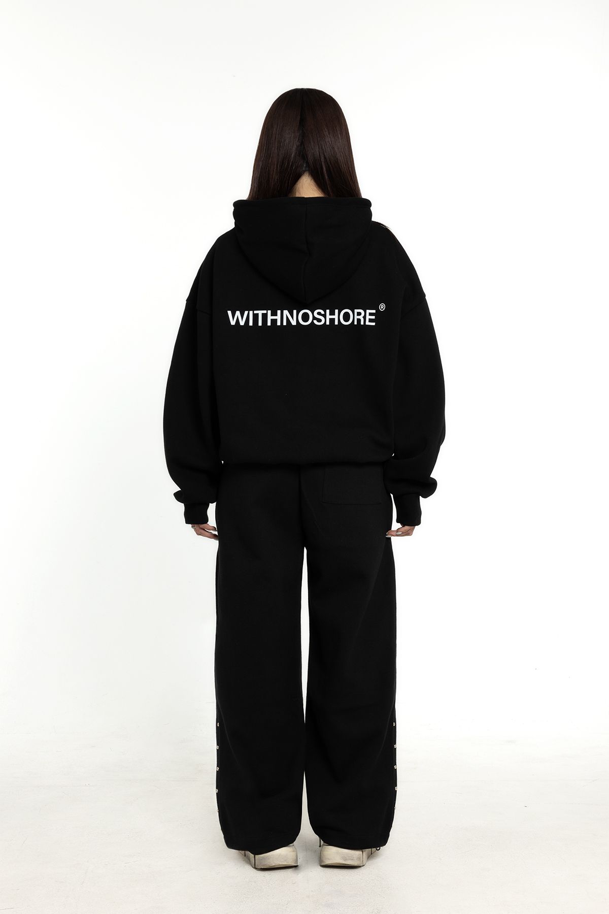 위드노쇼어(WITHNOSHORE) nightmare hoodie -black