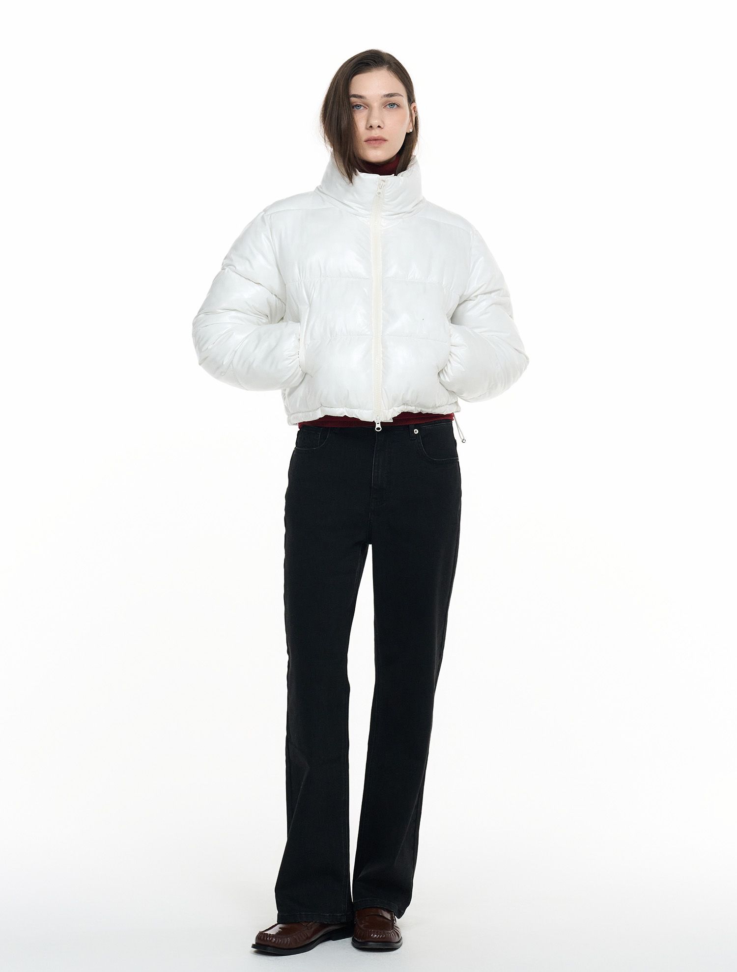 MUSINSA | GENERAL IDEA Glossy Short Puffer [4col] / WBD4L07509