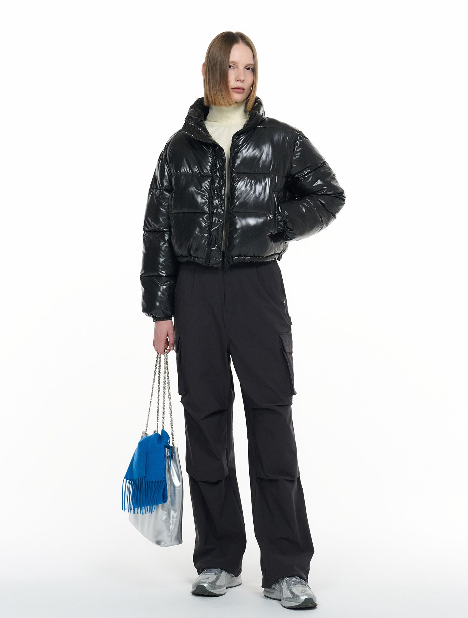 ☆☆GENERAL IDEA☆☆ WOMAN glossy short puffer [BLACK] / WBD MUSINSA | GENERAL IDEA Glossy Short Puffer [4col] / WBD4L07509