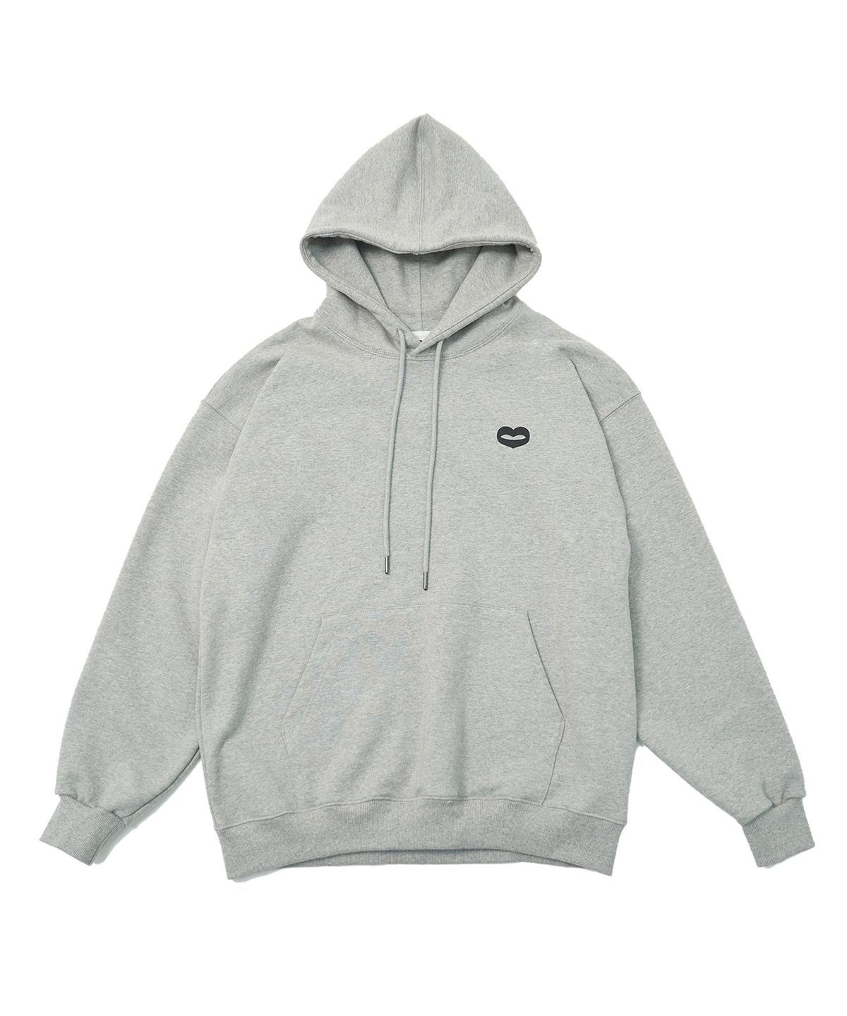 미헤브(MIHEV) [UNISEX] 클래식 스몰 심볼 후드 멜란지