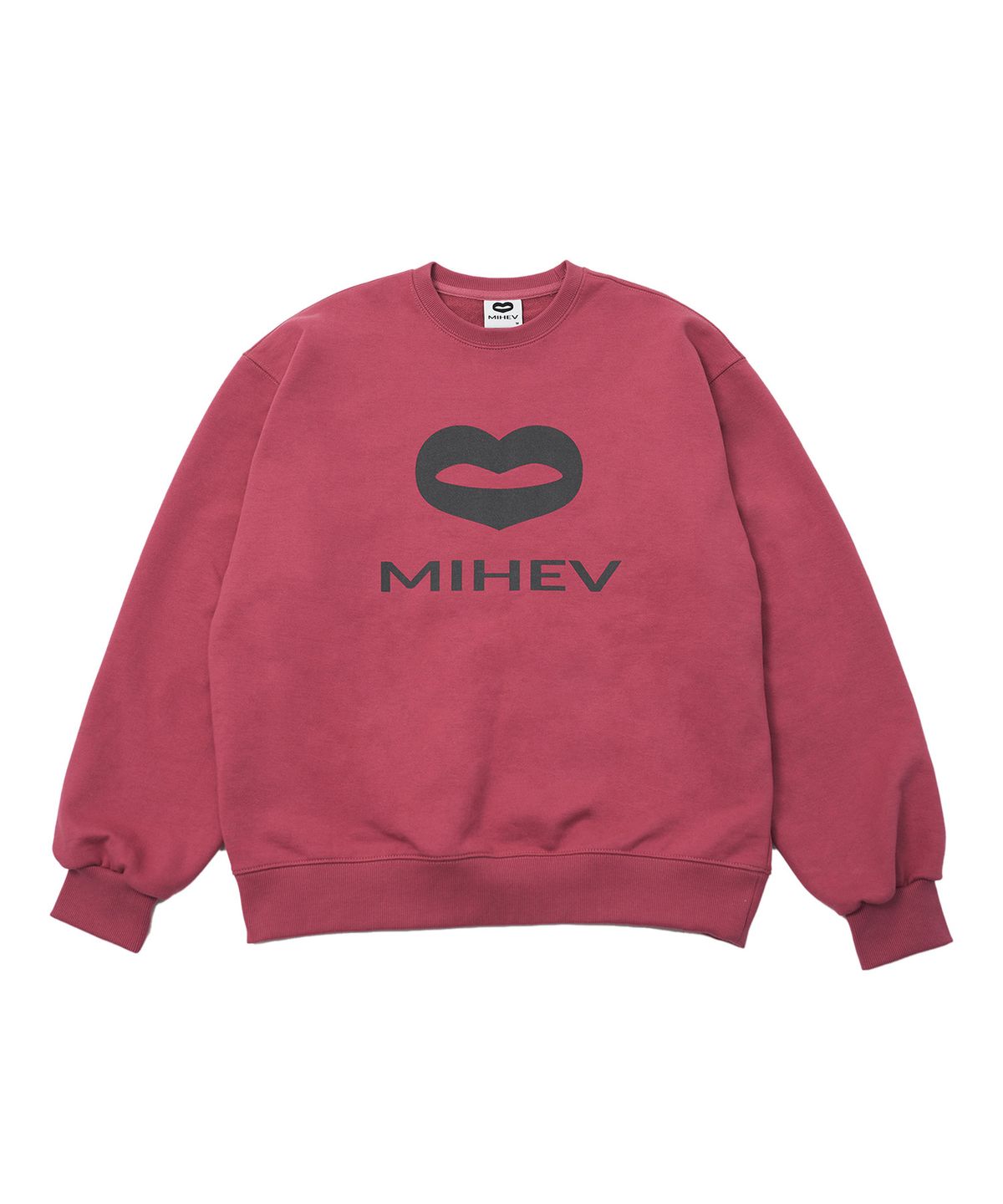 미헤브(MIHEV) 빅 클래식 로고 스웻셔츠 마젠타