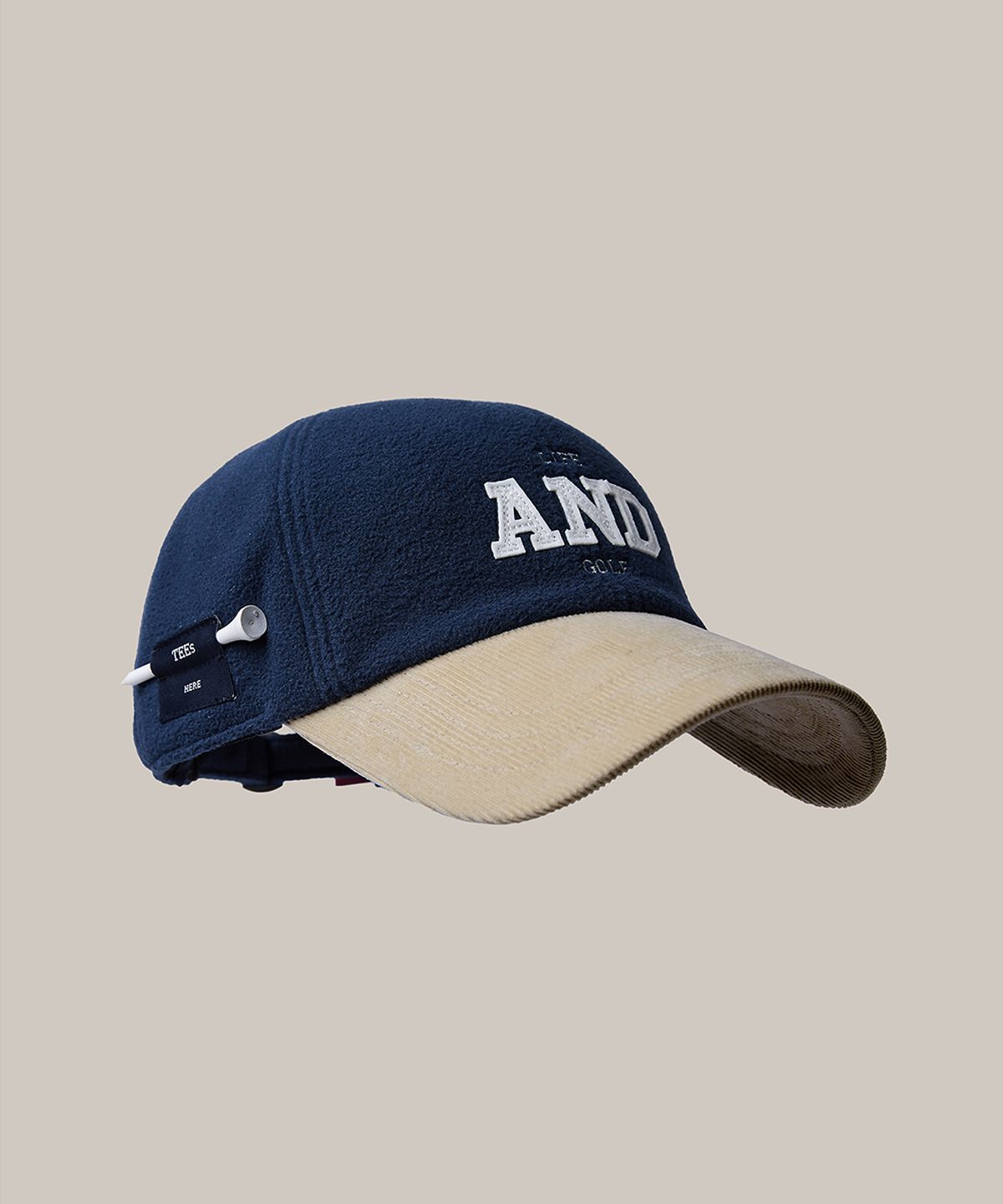 앤드 골프(AND GOLF) Ear Flap Ball Cap Navy