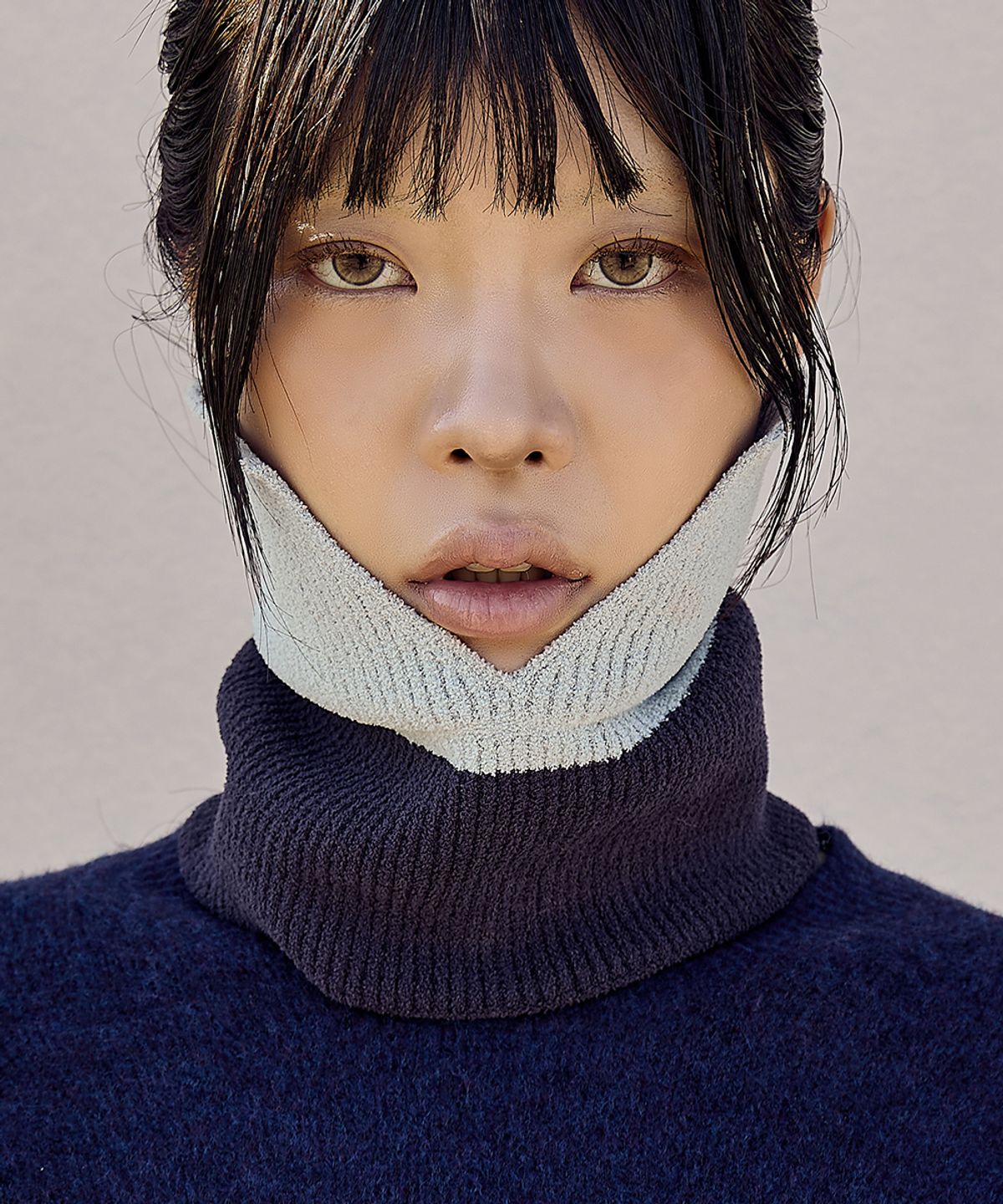 앤드 골프(AND GOLF) High Neck Warmer Gray