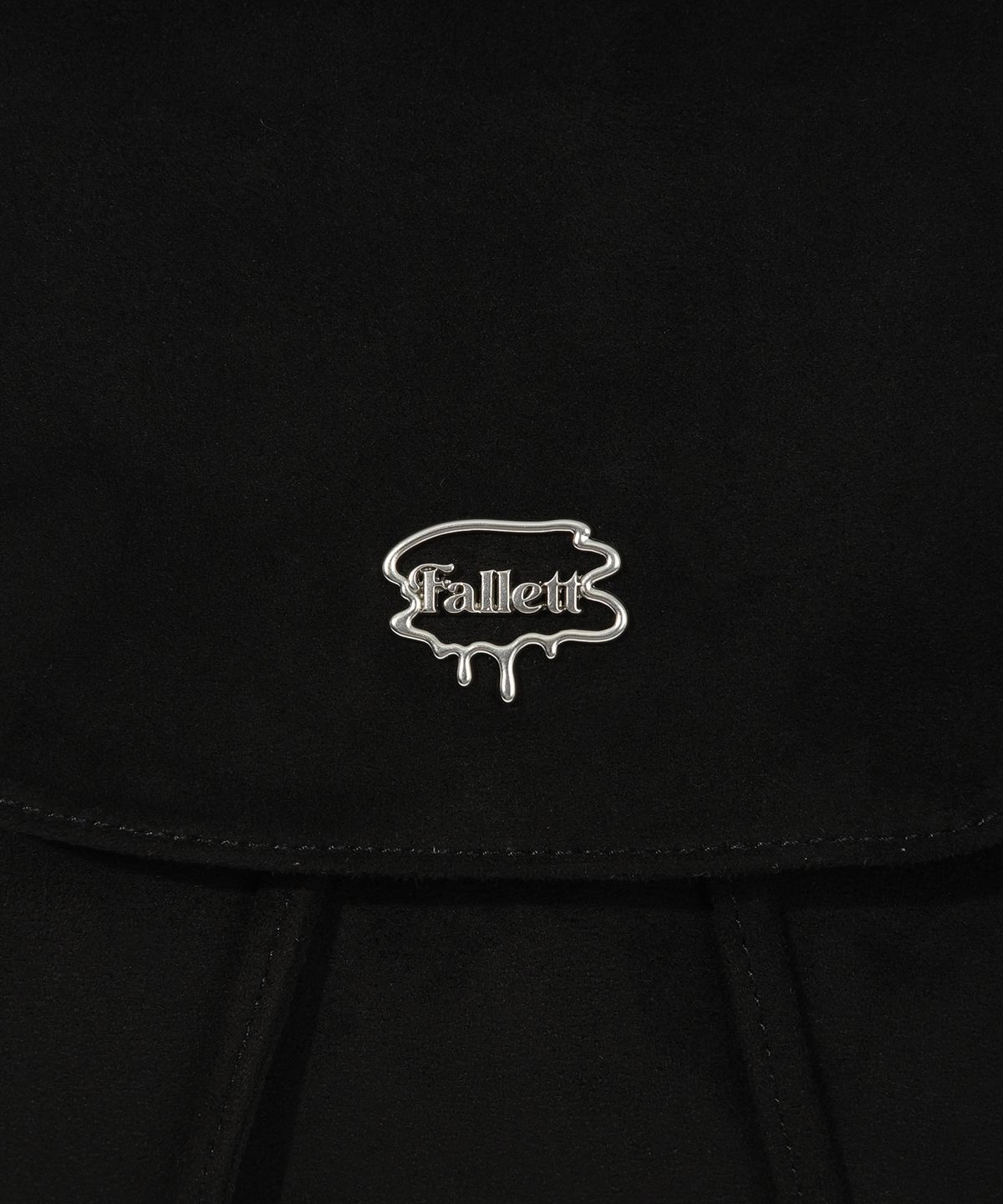 팔렛(FALLETT) 스웨이드 스몰 백팩 블랙