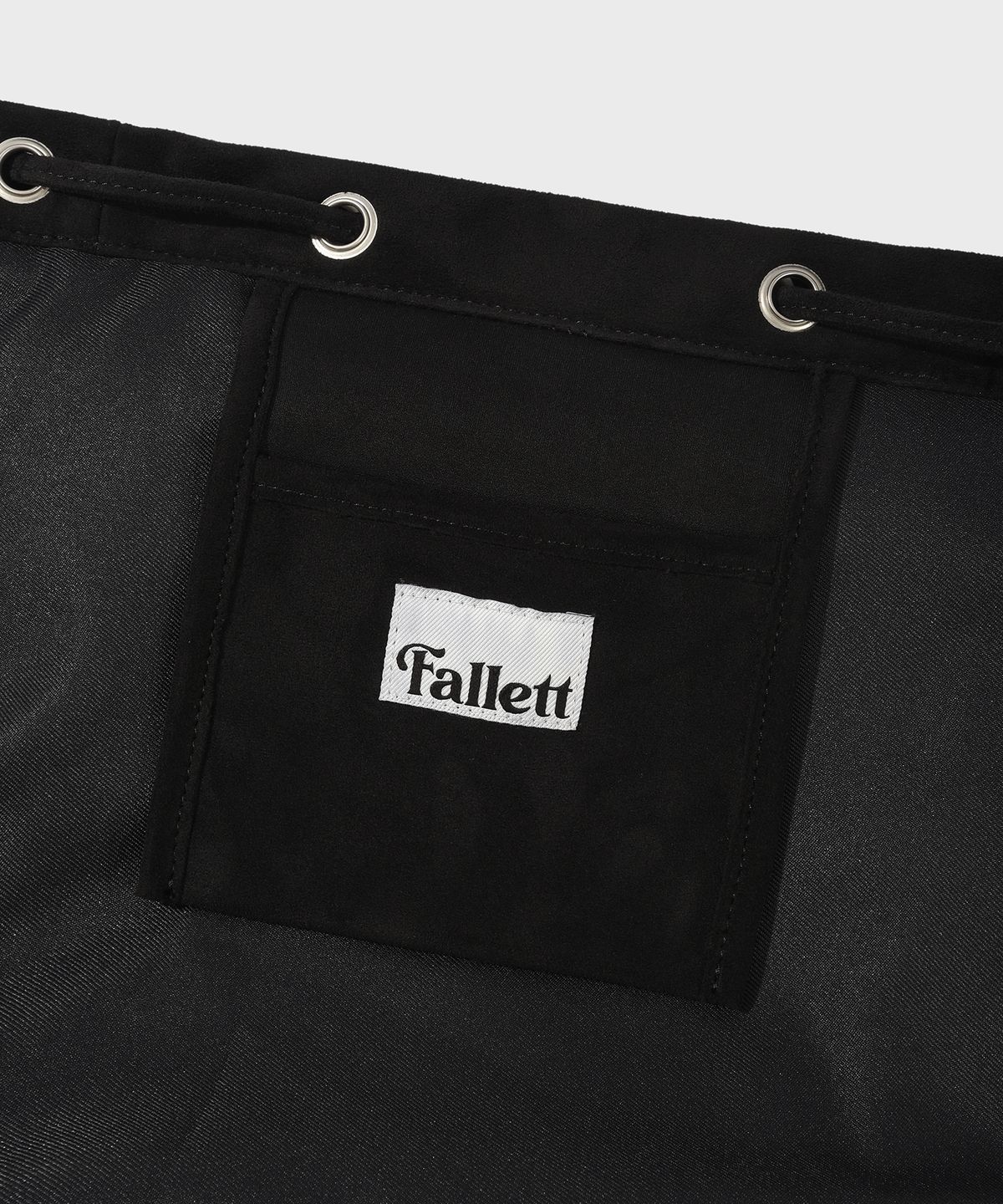 팔렛(FALLETT) 스웨이드 스몰 백팩 블랙