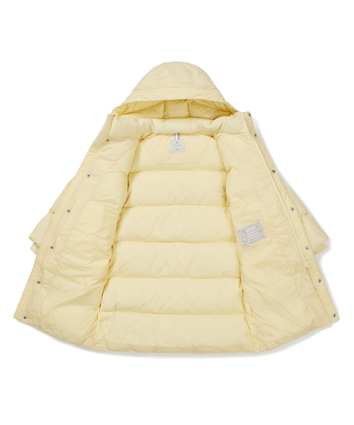 스노우피크 어패럴 키즈(SNOWPEAK APPAREL KIDS) 키즈 롱 다운 자켓 (S24WKFDJ82) Light Yellow