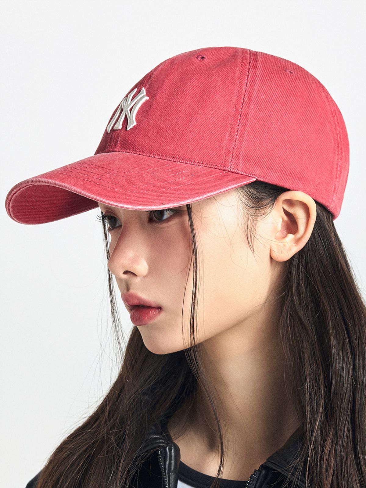 엠엘비(MLB) 베이직 워싱 언스트럭쳐 볼캡 NY (D.Red)