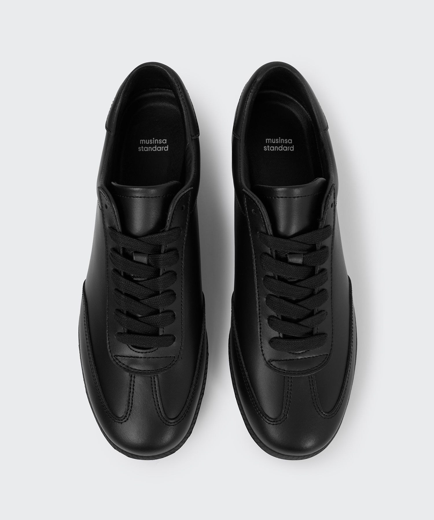 MUSINSA公式 | MUSINSA STANDARD Classic Trainer Sneakers [Black]
