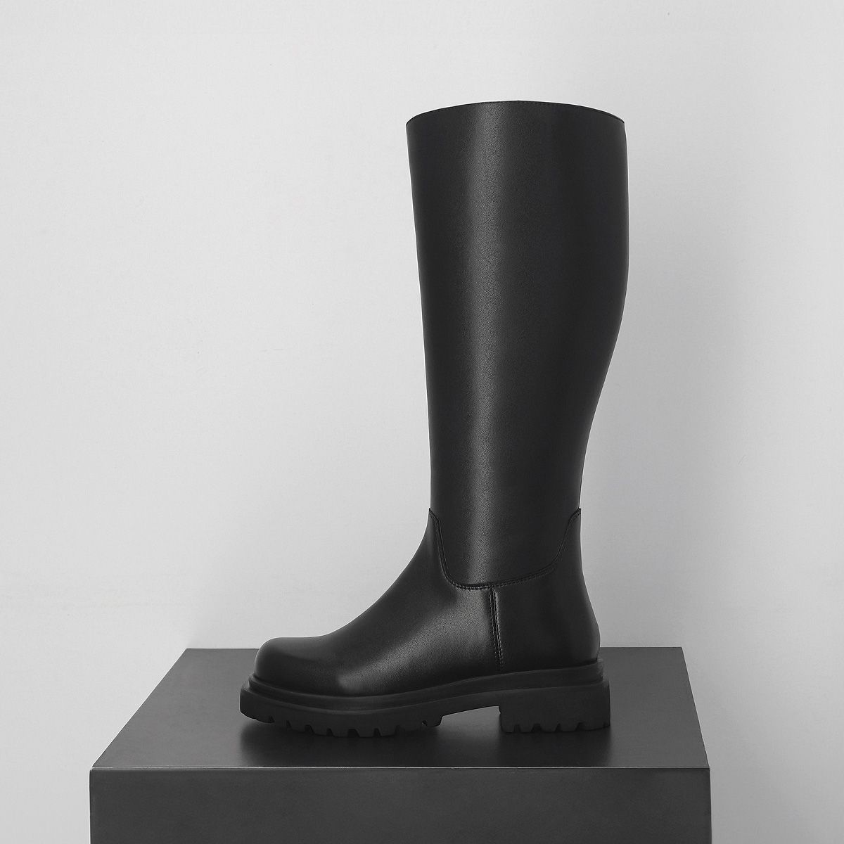 엘칸토(ELCANTO) 마쯔 여성 캐주얼 2단몰드 롱부츠 4.5cm LCWL75M44V