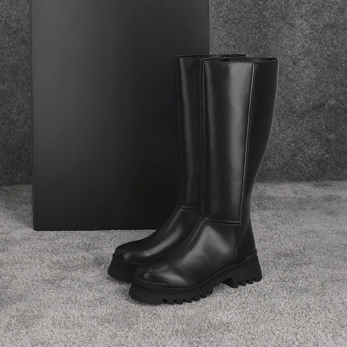 엘칸토(ELCANTO) 마쯔 여성 캐주얼 몰드 롱부츠 4.5cm LCWL74M44V