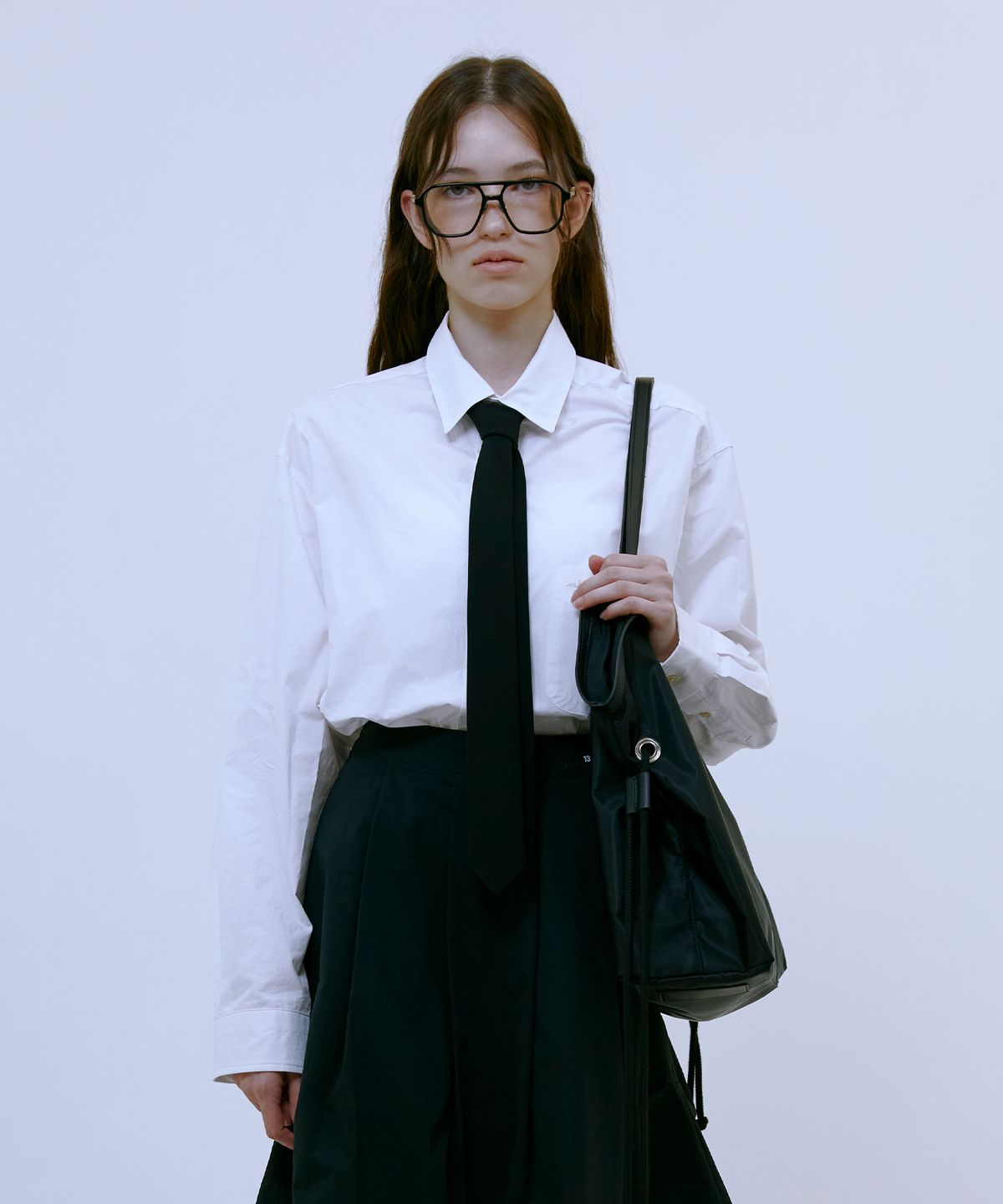 써틴먼스(13MONTH) Classic Slim Necktie (BLACK)
