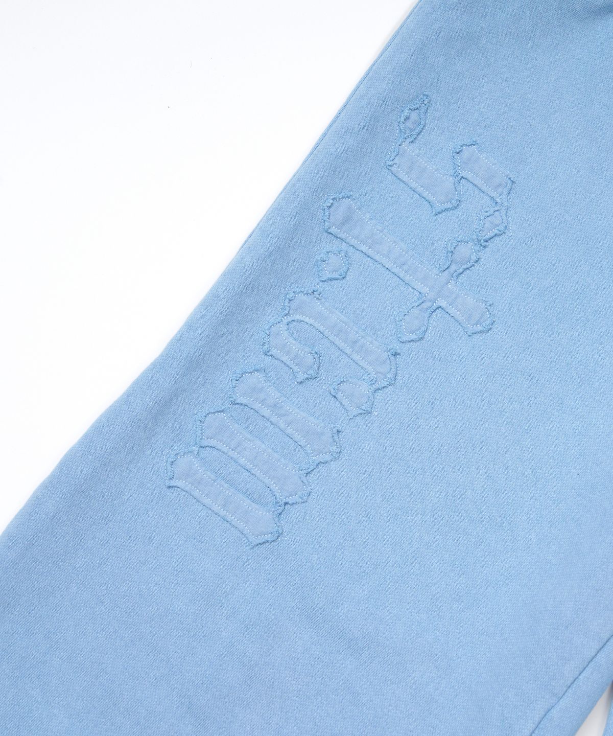 스티그마(STIGMA) Applique STGM Pigment Washed Wide Jogger Pants Sky Blue