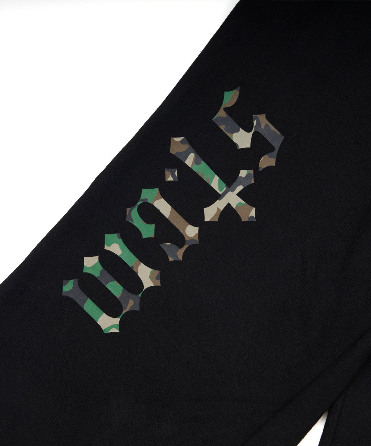 스티그마(STIGMA) Camouflage STGM Wide Jogger Pants Black