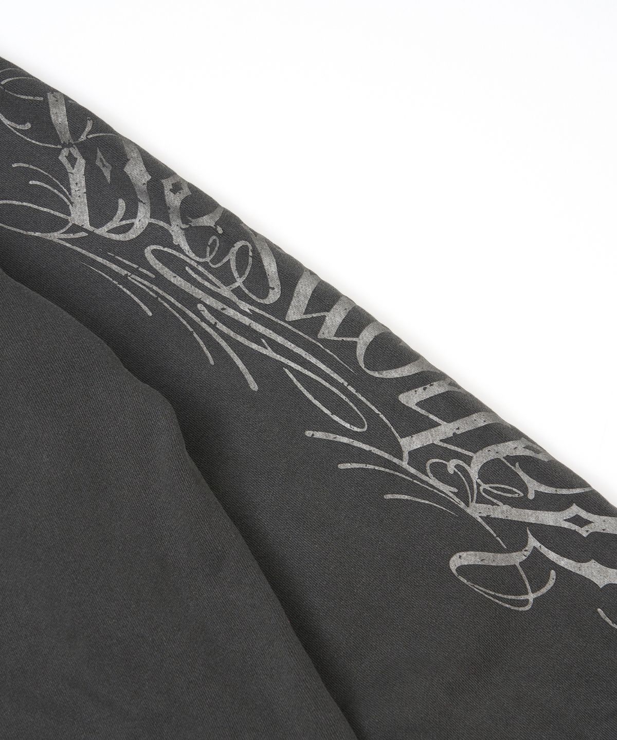 스티그마(STIGMA) Destroyer Pigment Washed Oversized Hoodie Charcoal