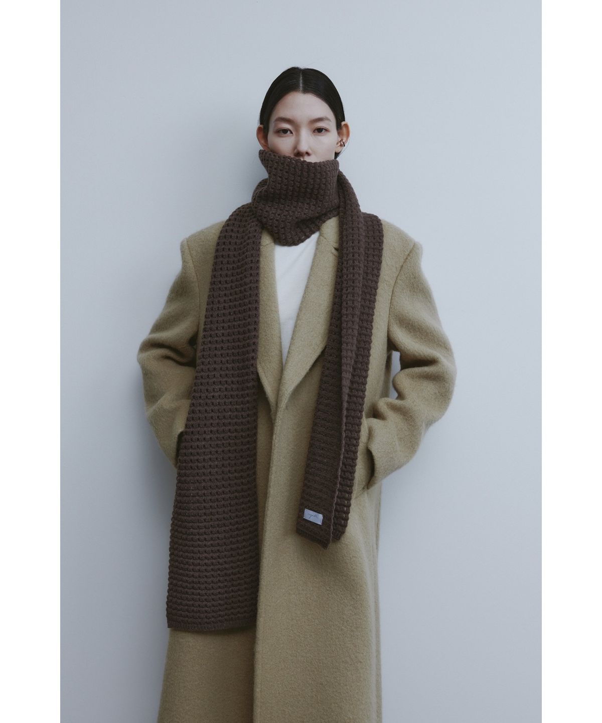 유스(YOUTH) Knit Muffler - Brown