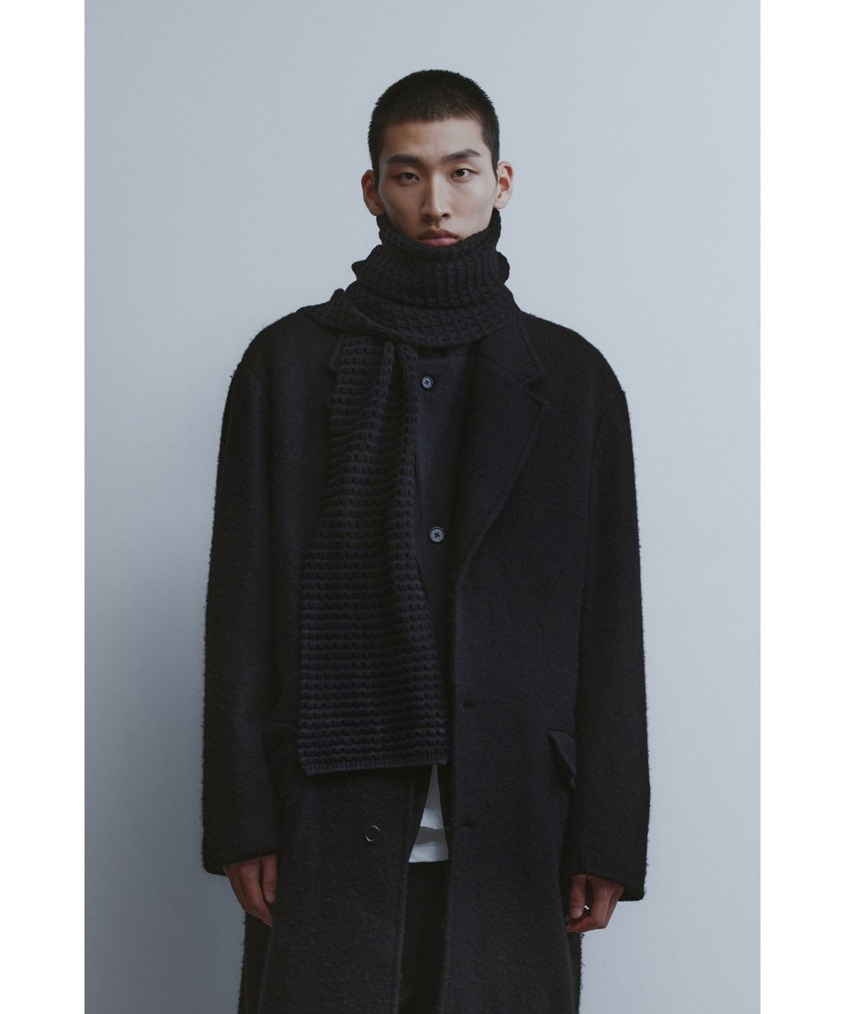 유스(YOUTH) Knit Muffler - Black