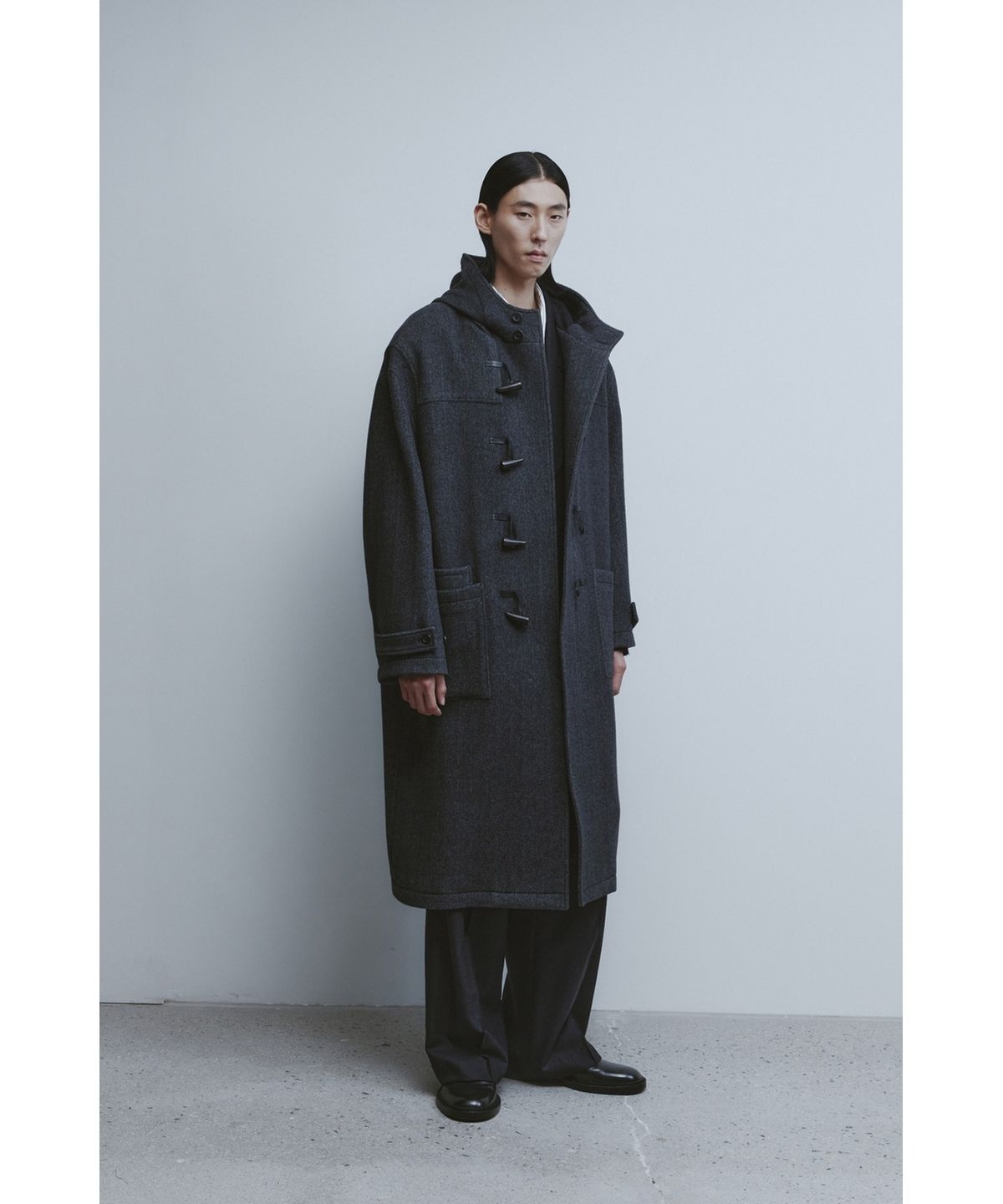 유스(YOUTH) Duffle Coat - Charcoal Grey