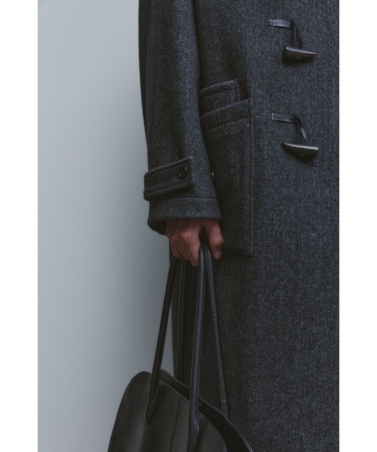 유스(YOUTH) Duffle Coat - Charcoal Grey
