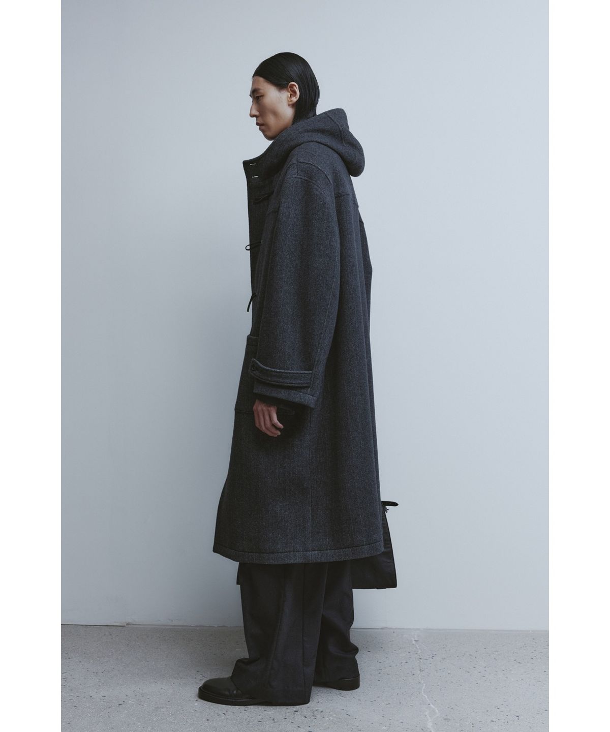 유스(YOUTH) Duffle Coat - Charcoal Grey