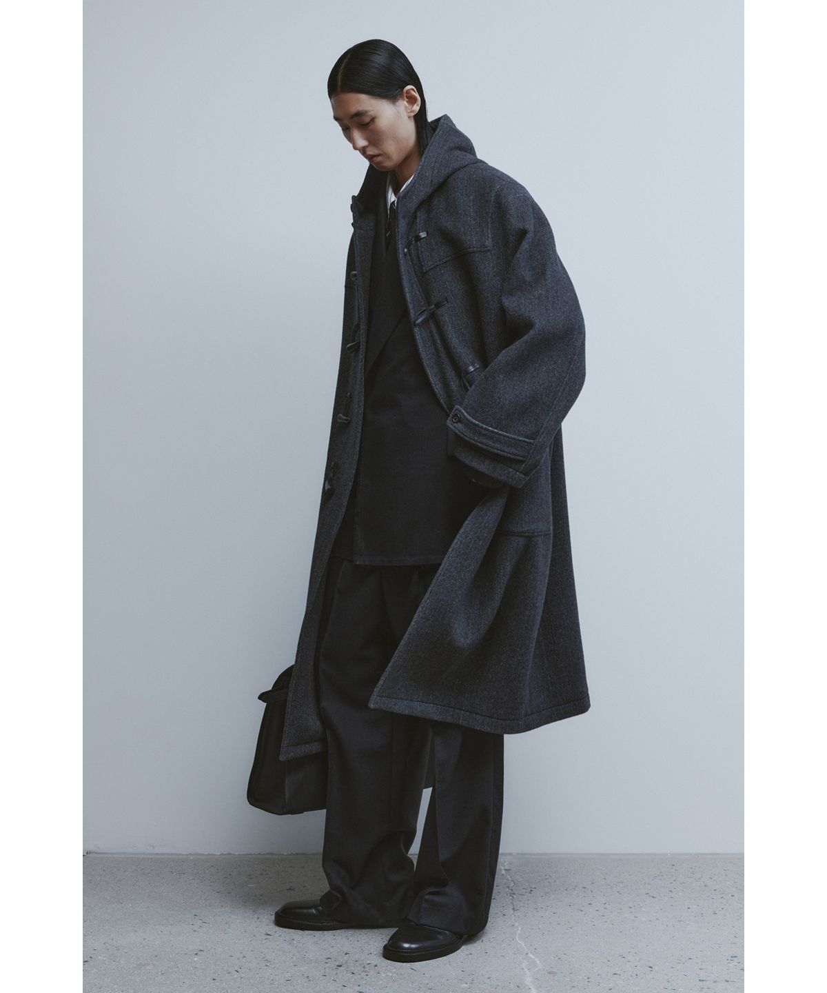 유스(YOUTH) Duffle Coat - Charcoal Grey