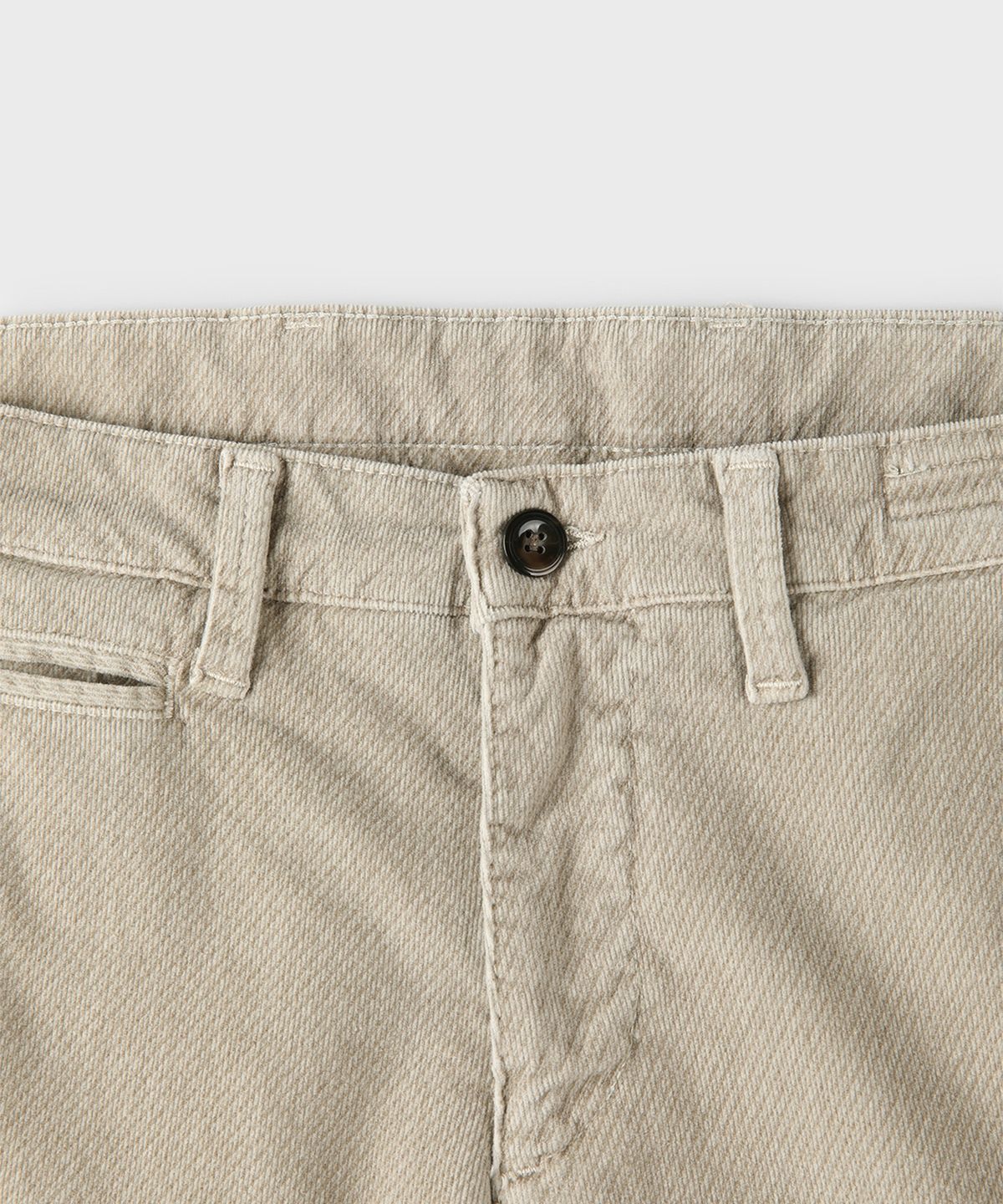 빠니깔레(PANICALE) 베이지 슬림핏 코튼 트윌 팬츠