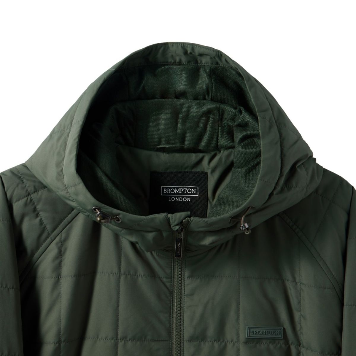 브롬톤 런던(BROMPTON LONDON) EXPLORE QUILTED ANORAK - GREYISH KHAKI (P244UPD132)