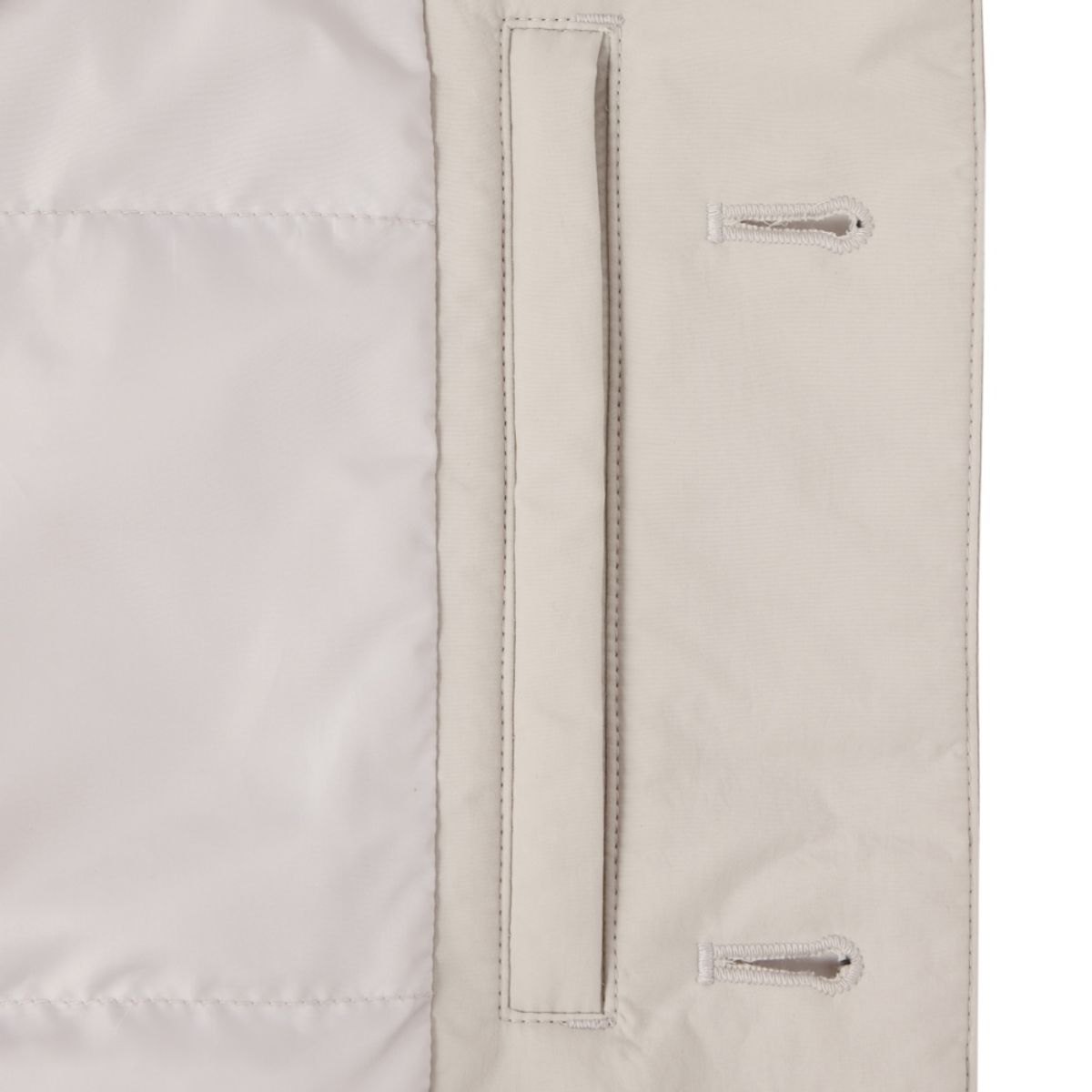 브롬톤 런던(BROMPTON LONDON) AEROWARM HIGH NECK BOMBER - IVORY (P244MDW203)