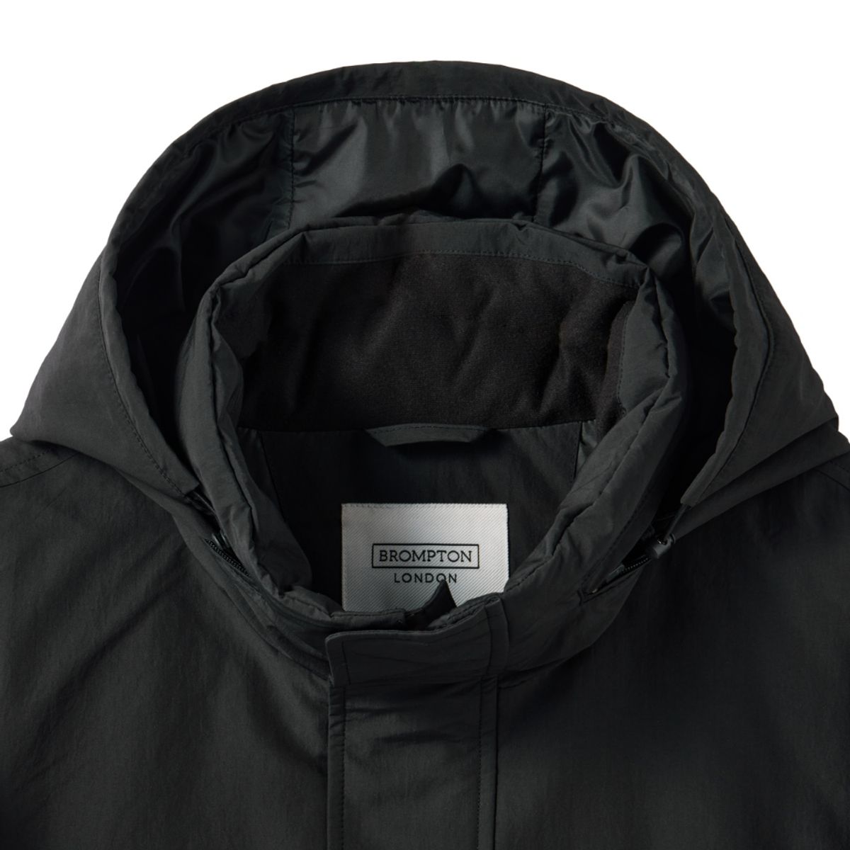브롬톤 런던(BROMPTON LONDON) BRITISH CAMPER HOOD DOWN - BLACK (P244MDW510)