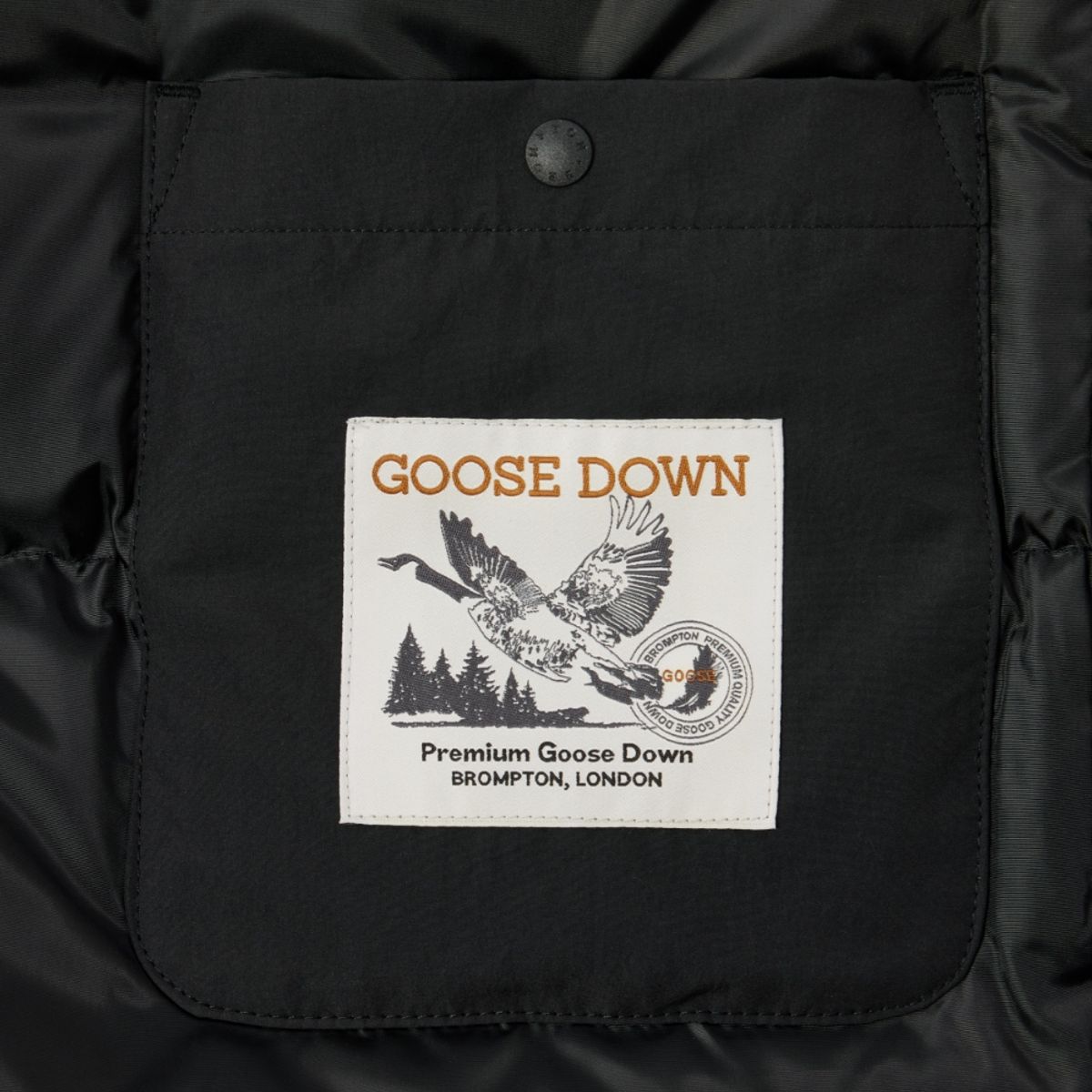 브롬톤 런던(BROMPTON LONDON) BRITISH CAMPER HOOD DOWN - BLACK (P244MDW510)