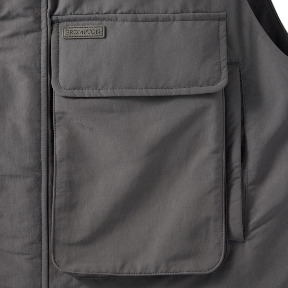 브롬톤 런던(BROMPTON LONDON) BRITISH CAMPER POCKET DOWNVEST - GREY (P244UDV410)
