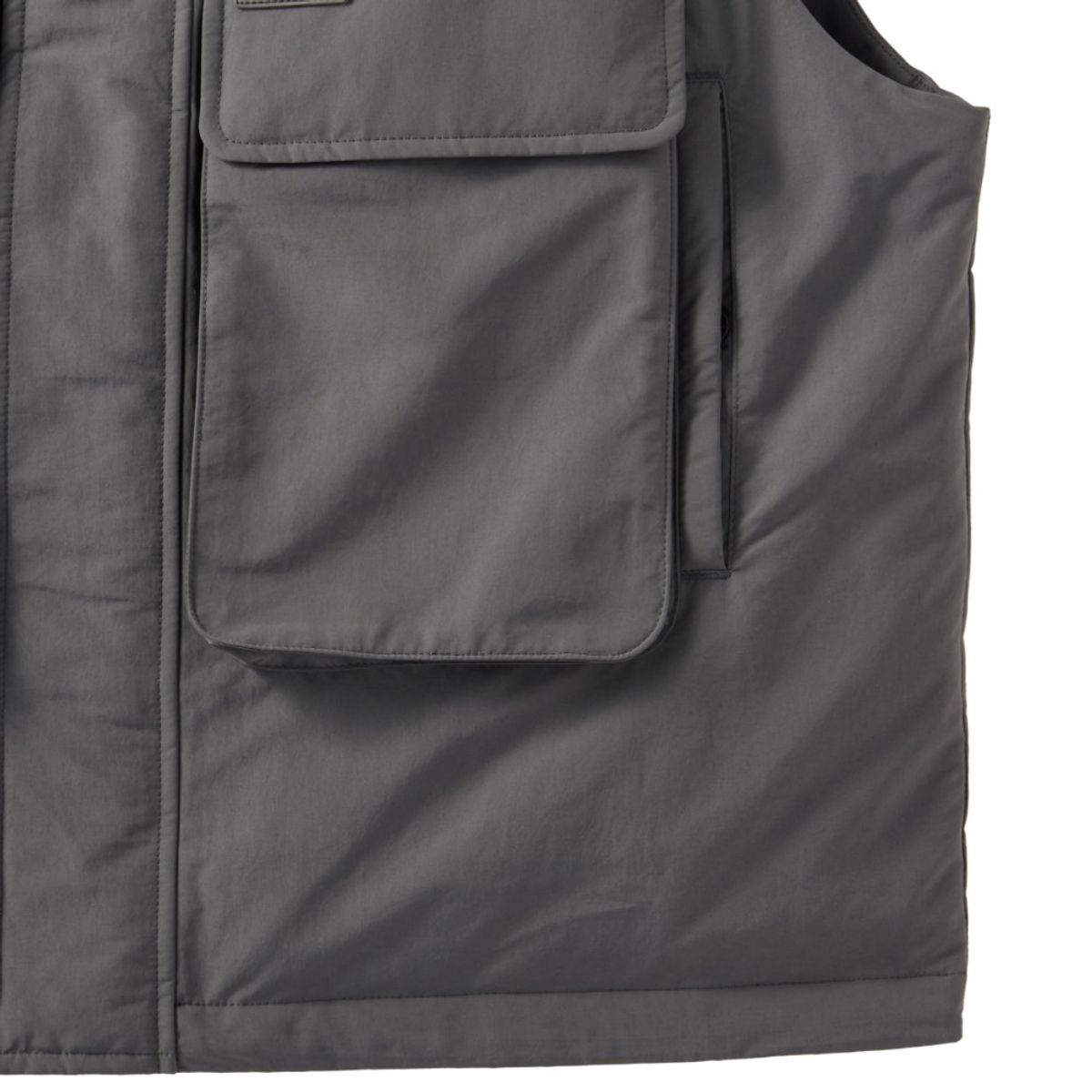 브롬톤 런던(BROMPTON LONDON) BRITISH CAMPER POCKET DOWNVEST - GREY (P244UDV410)