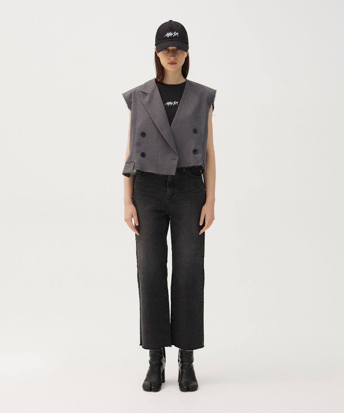 므아므(MMAM) Origami signature cropped vest