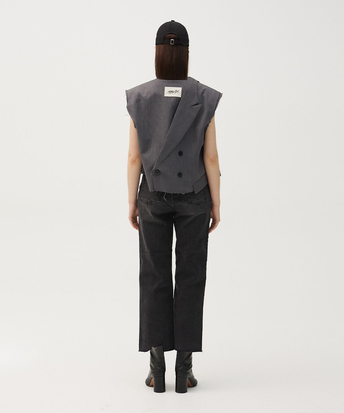 므아므(MMAM) Origami signature cropped vest