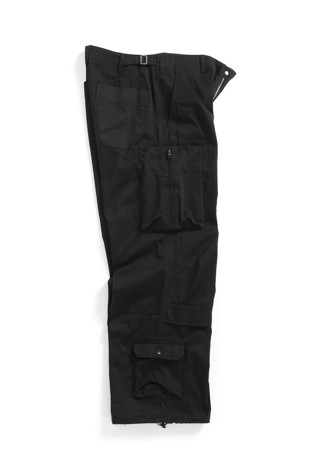 해칭룸(HATCHINGROOM) Zip Cargo Work Pants Black