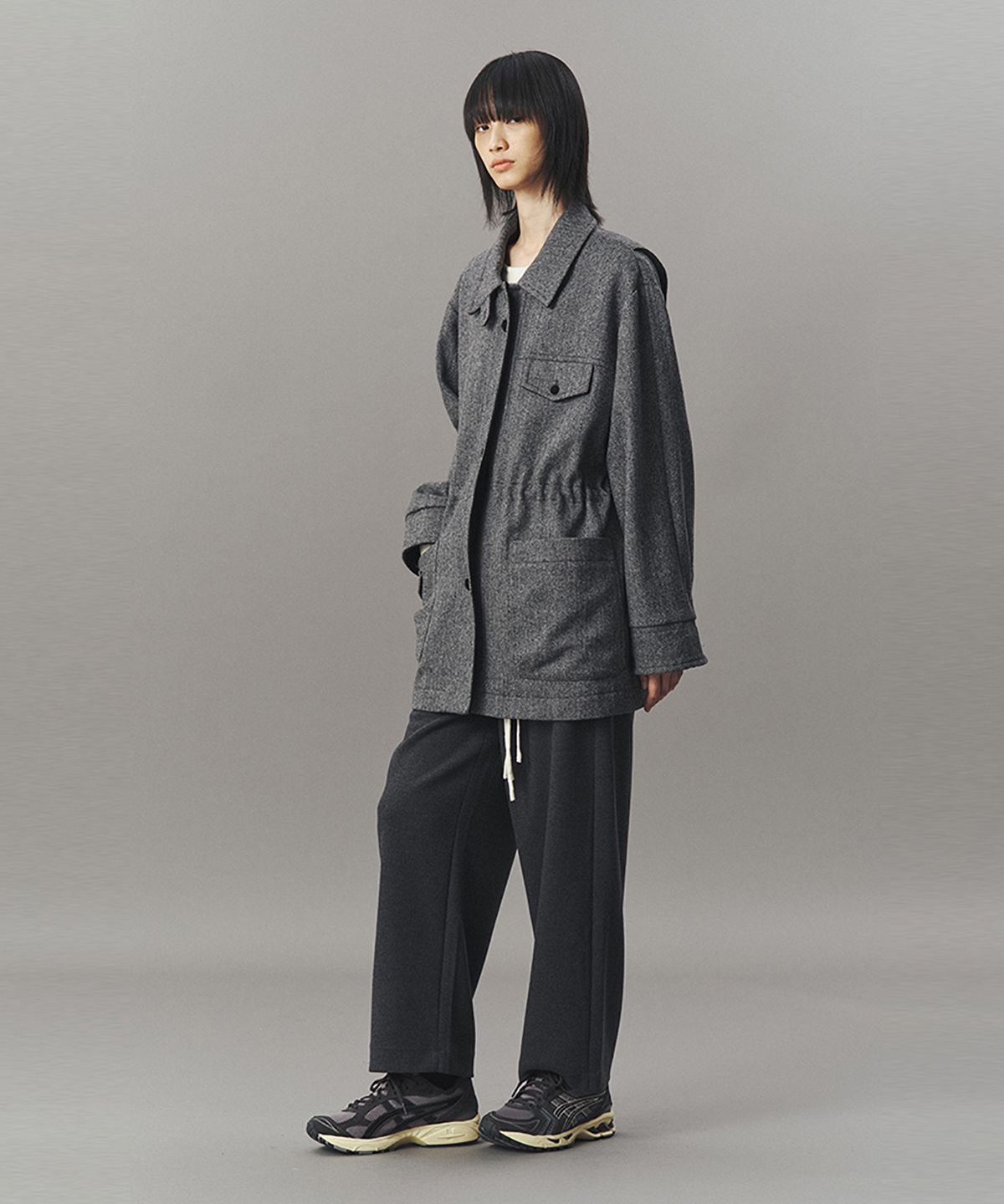 아위(AHWE) WOOL FIELD JACKET_GRAY