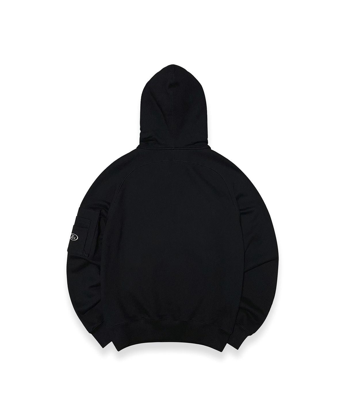 알포(R-4) R-0020 COMBAT HALF ZIP-HOODIE(BLACK)