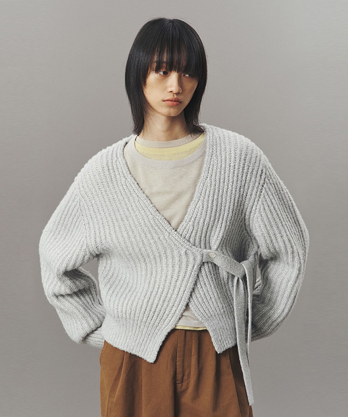 아위(AHWE) RIBBED BOLERO_MINT