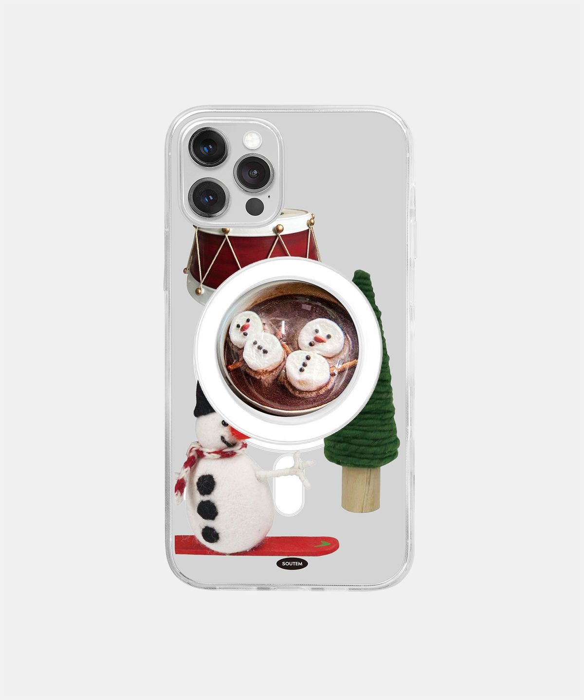 소유템(SOUTEM) [Magsafe] Snow Man_Clear Phone Case Tok Set