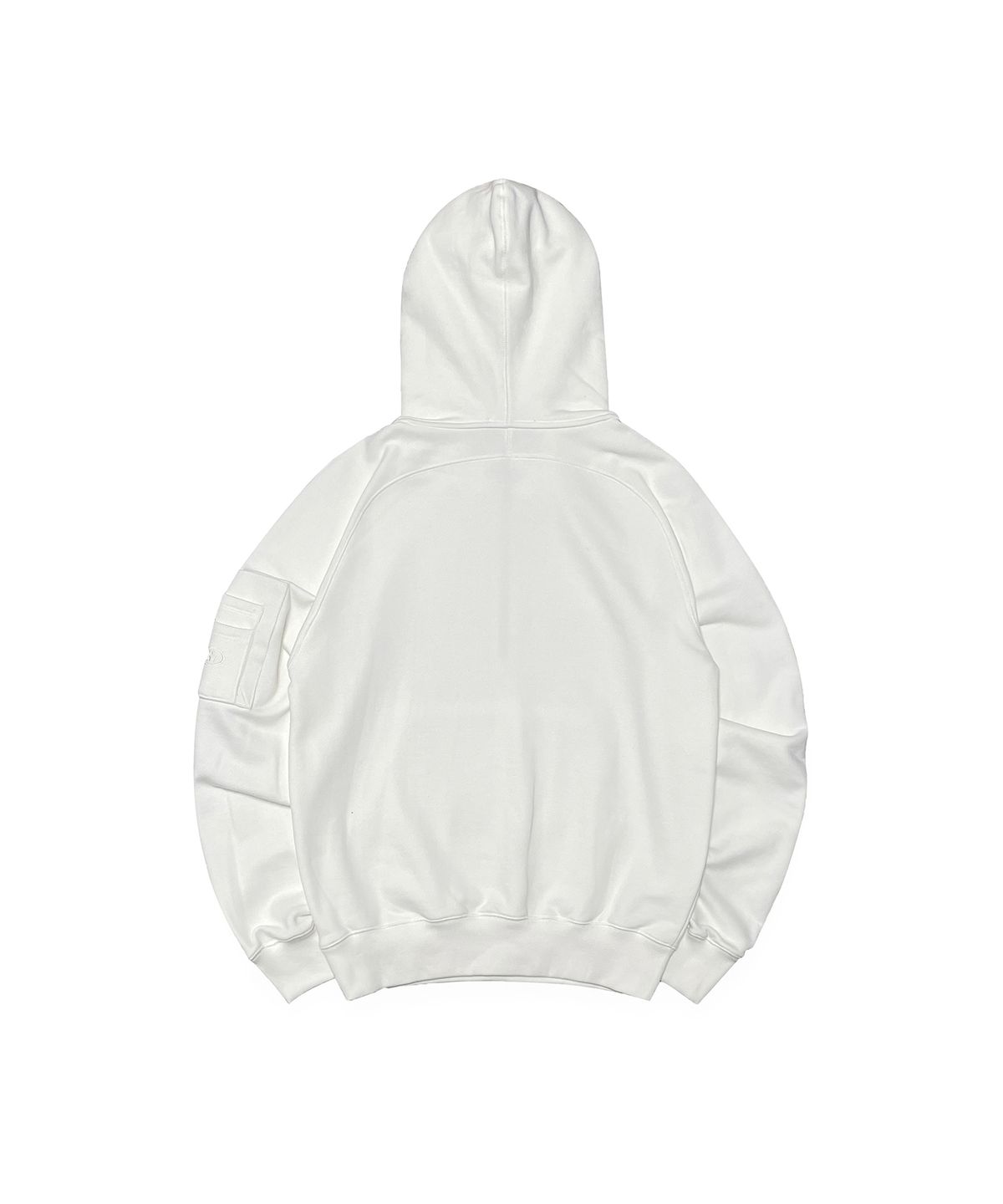 알포(R-4) R-0020 COMBAT HALF ZIP-HOODIE(WHITE)