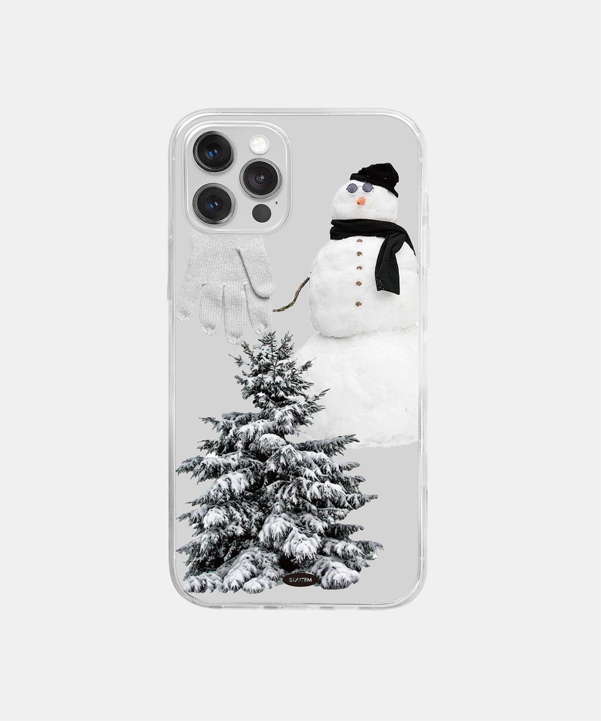 소유템(SOUTEM) Snow Man Phone Case_Clear