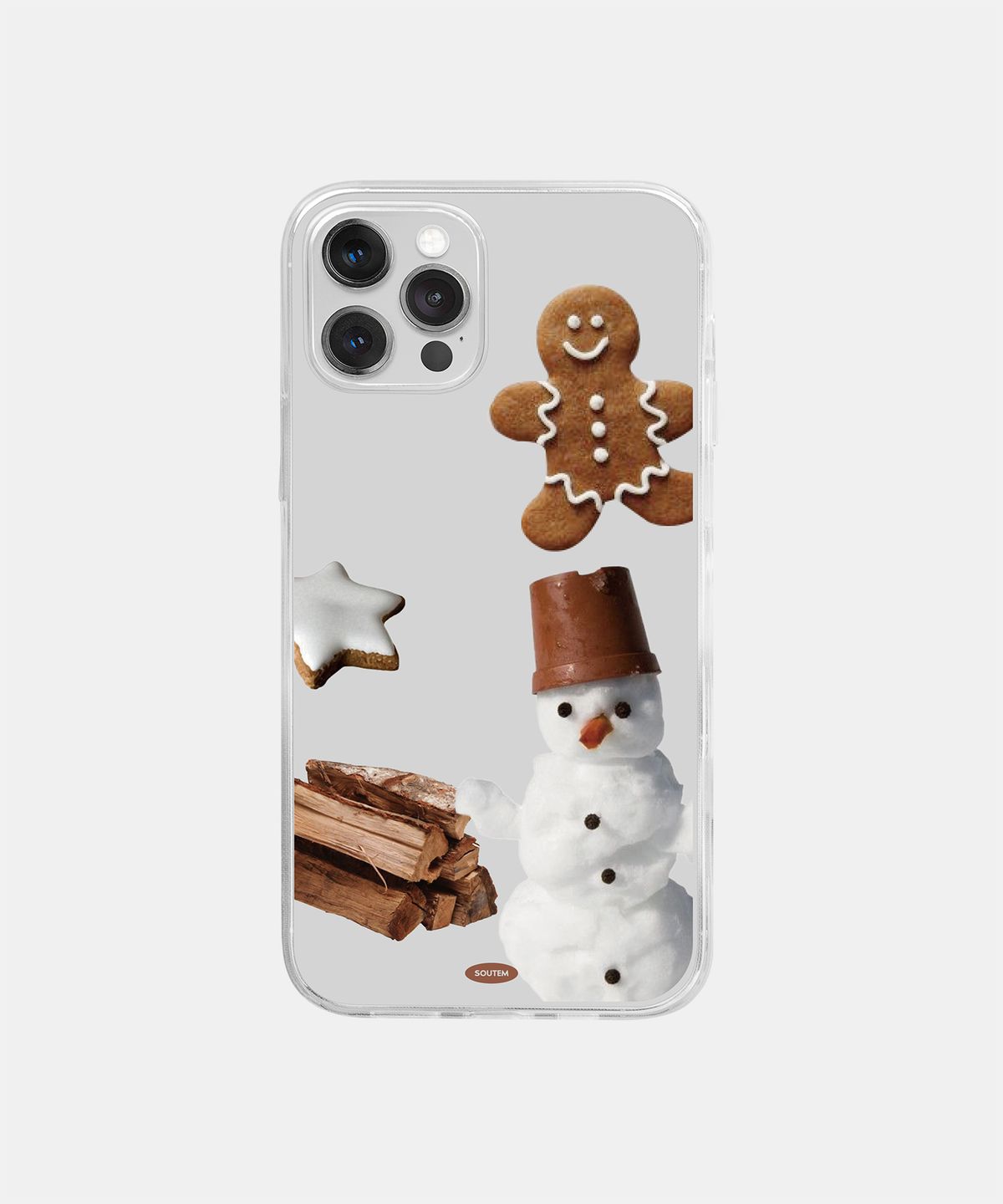 소유템(SOUTEM) Snow Man Phone Case_Clear