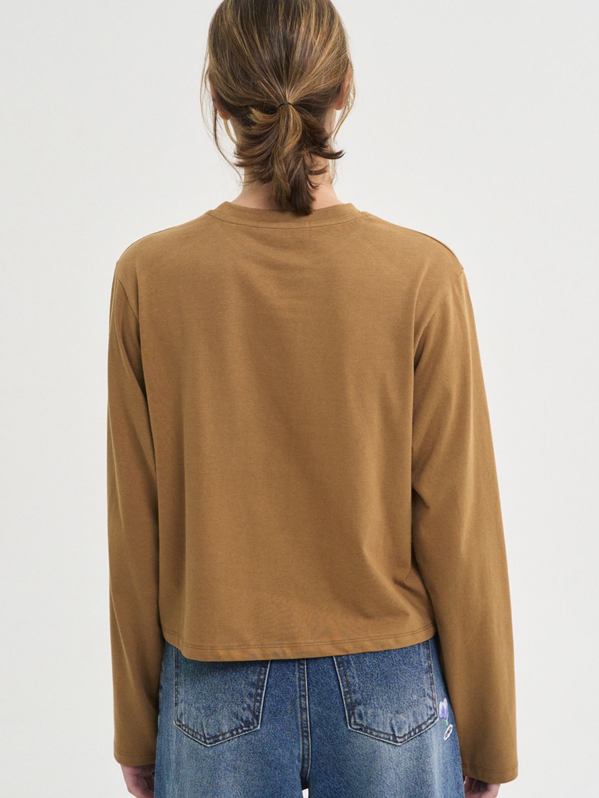 쏘리, 투 머치 러브(SORRY, TOO MUCH LOVE) Solace Flower T-Shirt_Brown