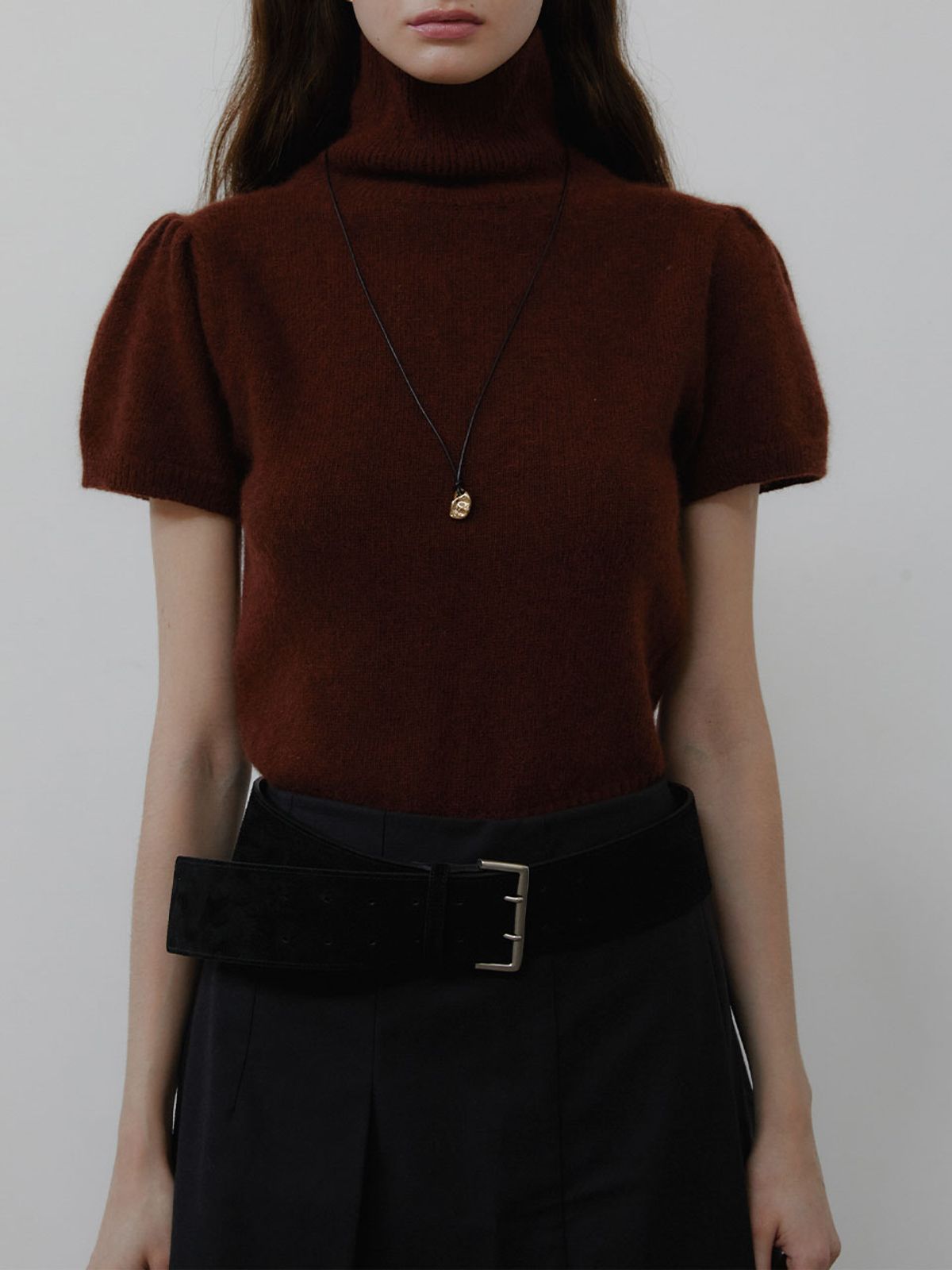 러브미몬스터(LOVE ME MONSTER) Two Hole Wide Suede Belt_2COL (L243MBT010)