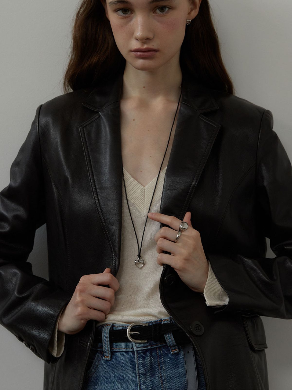 러브미몬스터(LOVE ME MONSTER) Slim Suede Belt_2COL (L243MBT020)