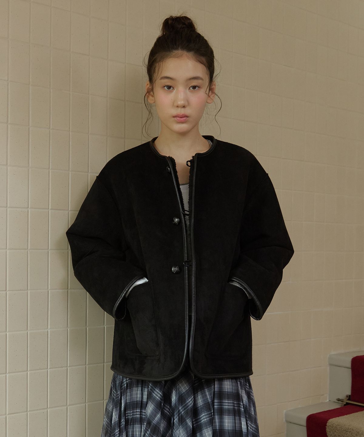 쎄미(SSEMI) HALF REVERSIBLE MUSTANG(BK)