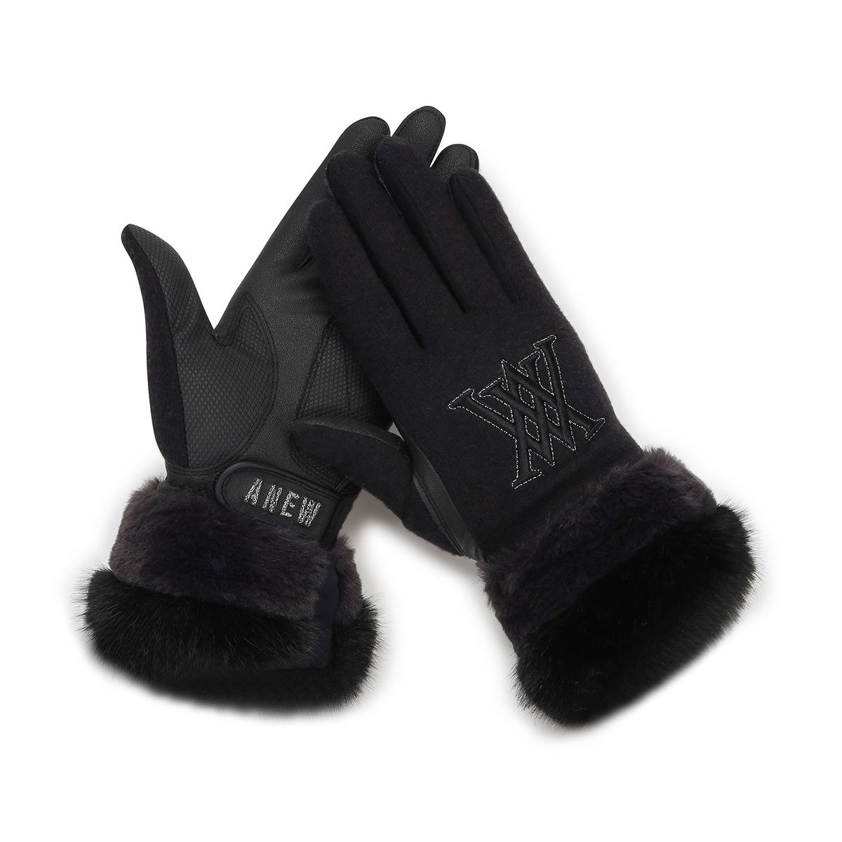 어뉴골프(ANEW GOLF) (W) FURRY GLOVES_BK