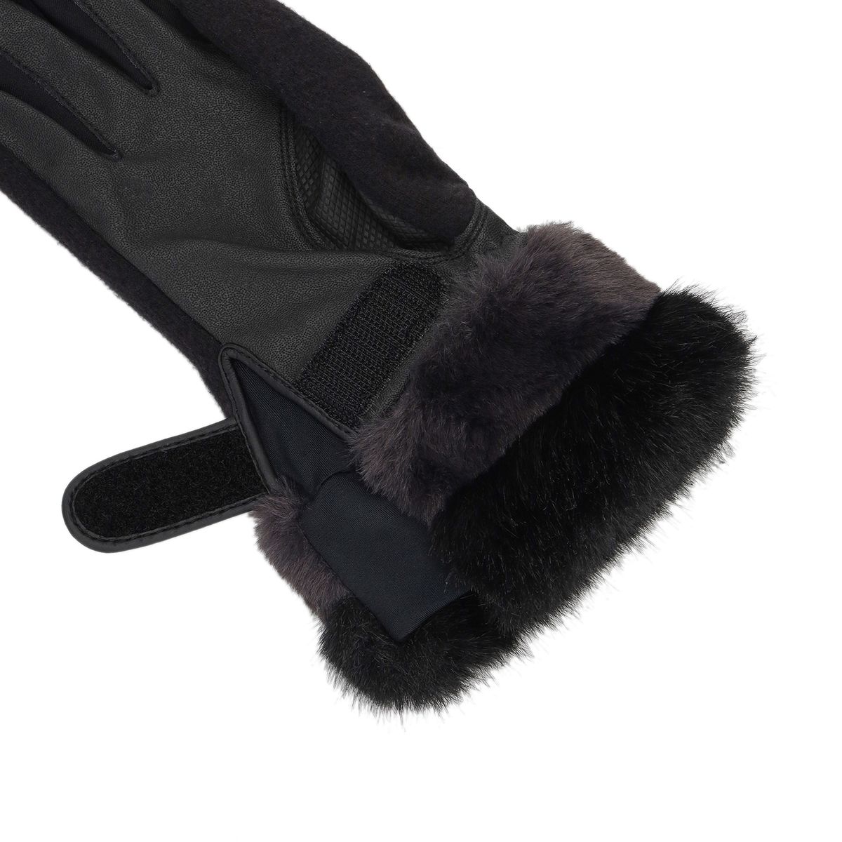 어뉴골프(ANEW GOLF) (W) FURRY GLOVES_BK